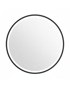 Miroir intelligent LED - rond - 60 cm - Noir