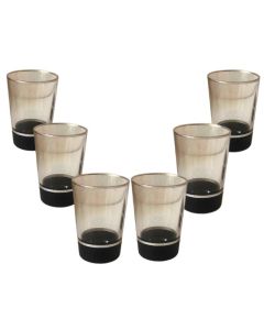 GLASSCOM - Verre à eau alanya anatolie noir argent