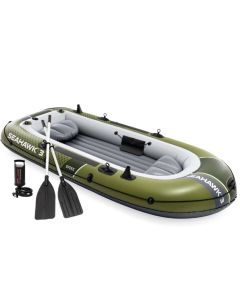 Bateau gonflable INTEX - 68380NP - Seahawk 3 - Vert olive