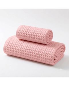 Serviettes de bain MON AURA - DDF54 - Lot de 2 - Rose