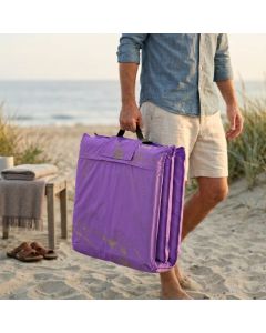 Matelas Portable Pliant 180×52×5 cm – Plage, Camping & Jardin - Violet

