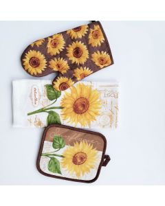 Ensemble Gant, Manique & Torchon Tournesol -... | Arkan.tn