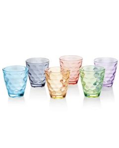 Lot de 6 verres multicolores - Prix Tunisie | Arkan.tn