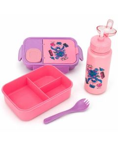 Lunch Box Stitch + Gourde 500ml - Prix Tunisie | Arkan.tn