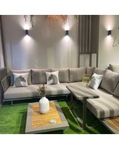 Salon de coin ARTIE 9131632e - 270*270 cm - Gris