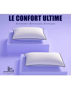 Pack 2 Oreillers Orthopediques de luxe CARLTON 50x70cm