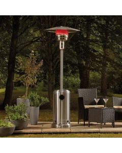 Chauffage de terrasse - Rond - Parasol 12500W - Gris - Patio Essentials