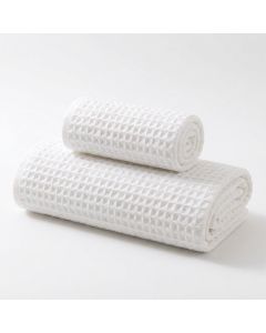 Serviettes de bain - LKS455 - Lot de 2 - Blanc