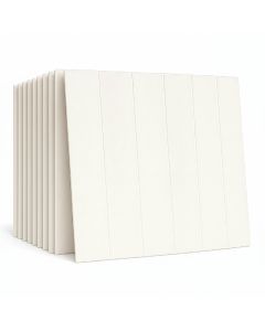 Pack 10 panneaux muraux 3D - 77x70 cm - blanc