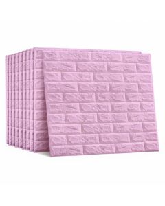 Pack 10 panneaux muraux 3D - 77x70 cm - Rose