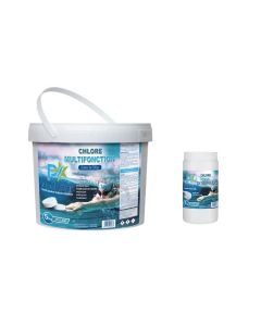 Pack startup piscine 5 - Chlore multifonction 5 Kg + chlore choc granulé 1 kg - POOLSTAR
