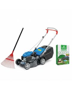 Pack Gazon - Tondeuse Electrique + Balai + Engrais gazon