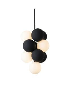 Lustre Grappe de Sphères Noir & Blanc - Prix... | Arkan.tn