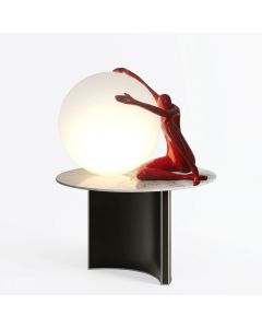 Sculpture Lumineuse LED LUX-ON Noir Rouge -... | Arkan.tn