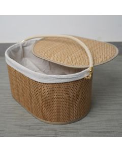 Panier de pique-nique - BAMBOU - 40X20 - ovale 