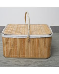 Panier de pique-nique - BAMBOU - 40X20 - rectangulaire