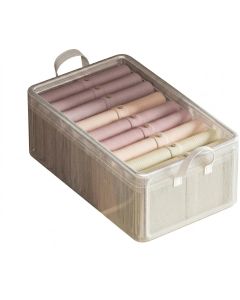 Panier de rangement pliable transparent 27 L - Imperméable