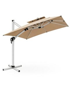 Parasol Capri - Aluminium - 3x3 m - Grège