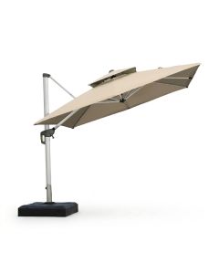 Parasol Shadow - Aluminium - 3x3 m - Grège