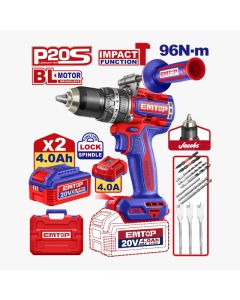Perceuse à Percussion Emtop 20V 96Nm - Prix... | Arkan.tn