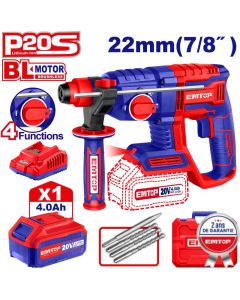 Perfo sds+20v 1b 4ah 22 brush+ac emtop  ELRH202081