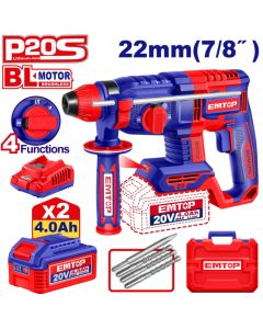 Perforateur SDS+ EMTOP - ELRH212282 - 20V - 22 mm