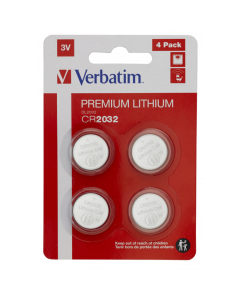 Piles Lithium Verbatim CR2032 3V (Pack 4) -... | Arkan.tn