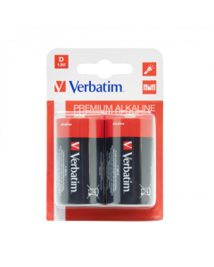 Pile Alcaline Verbatim Type D 1,5V (Pack 2) -... | Arkan.tn