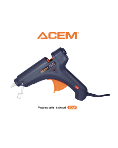 Pistolet à Colle Chaude ACEM PC-60 - 60W
