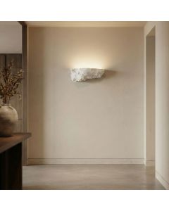 Applique murale ROCHER – Plâtre artisanal éco-responsable – 280×108×112 mm