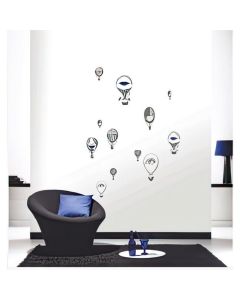 Sticker décoratif Caselio MONTGOLFIERES Taille M - D: 24x68 cm