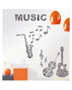Sticker décoratif Caselio MUSIQUE Taille XL - D: 48x68 cm