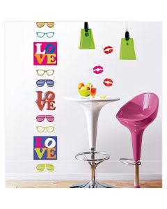 Sticker enfant Caselio POP ART Taille XL - D: 48x68 cm