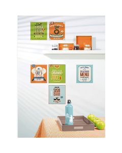 Sticker décoratif Caselio MENU Taille M - D: 24x68 cm
