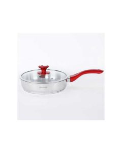 Poêle HASCEVHER 00260 24 cm rouge - Pratique et résistant.