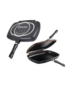 Poêle Magic Double Face DESSINI - 36 Cm - Céramique - Noir