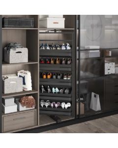 Porte Chaussures Tournante - S-6831-A - Anthracite - 700x360x790-990 mm