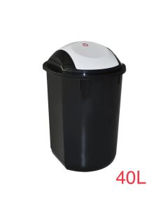 SOTUFAB - Poubelle basculante plastique 40l noir