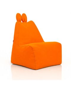 Pouf lapino pour Enfant – L: 65 cm H: 63 cm L: 55 cm Design Original- Orange
