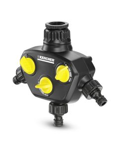 Prise de robinet 3 Voies 2.645-200.0 Noir et jaune - KARCHER