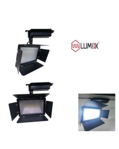 Projecteur led sur rail noir - 30W - Lumière blanche (6400k)