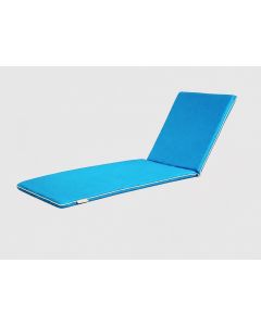 Matelas de transat bleu turquoise 180x52x4 cm cm avec sangles d’attache