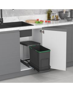 STARAX - Poubelle coulissante s-2571-a 24lt 40cm auto/35cm manuel "260*440*400"