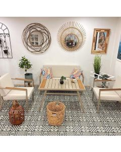 Salon de jardin Artie Jardin S06 - 5 places + 1 table basse