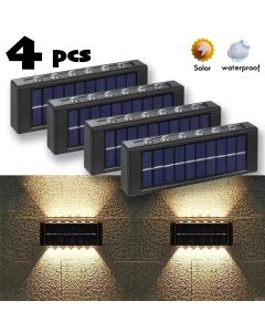 Pack 4 Lampes Solaires LED– Étanches & Sans Électricité
