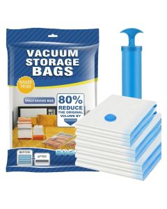 Sac sous vide rangement - 6 en 1 - Pompe 