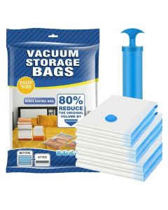 Sac sous vide rangement - 6 en 1 - Pompe 