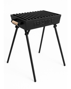 Barbecue PM sur pied démontable – 40x26 cm, noir, sans chapeau