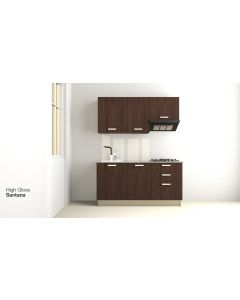 Cuisine linéaire 165CM -BRICO KITCHEN-Santana