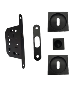 KIT SERRURE Porte Coulissante SC6150KC NOIR Petit Trou CARRE STAP